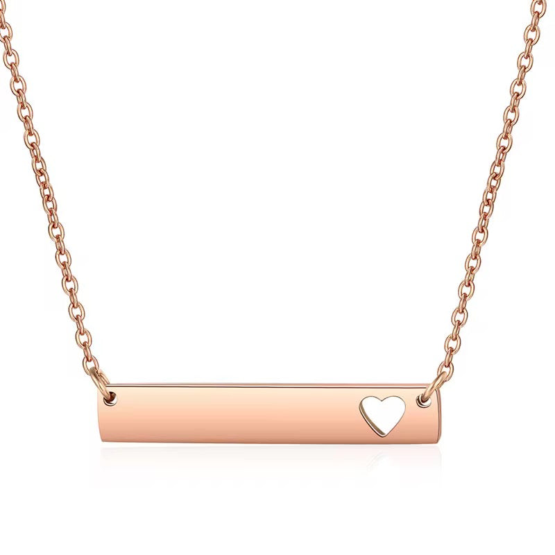Heart Bar Necklace