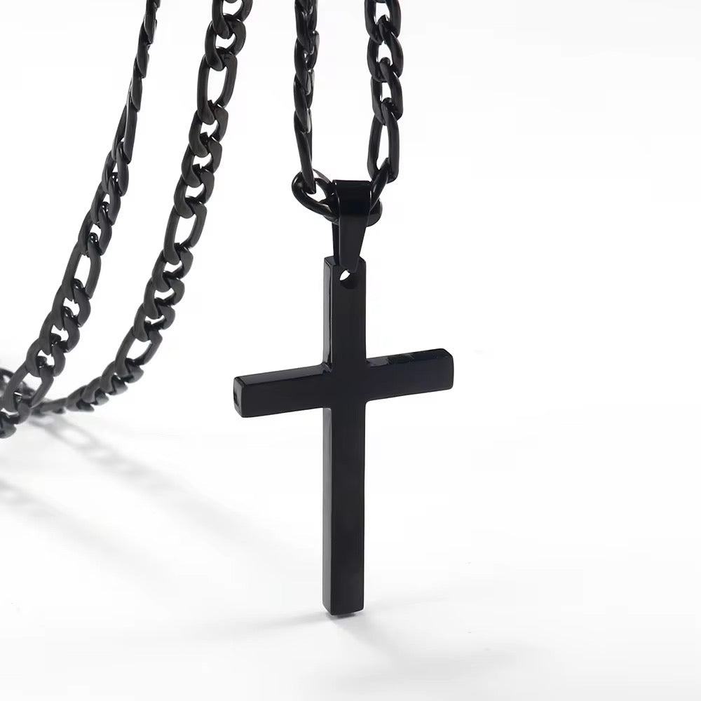 Engraved Cross Necklace