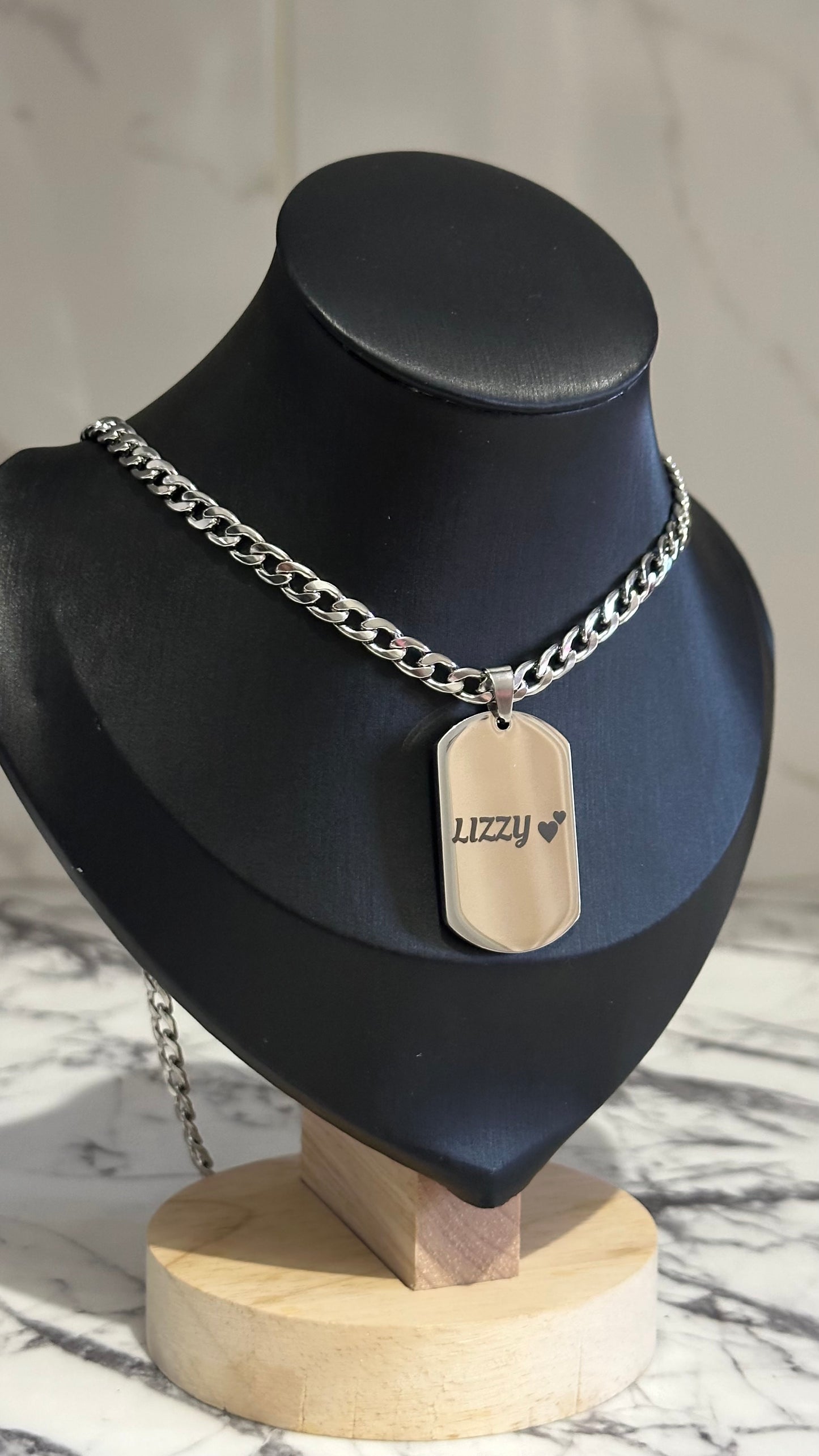 Dog tag pendant