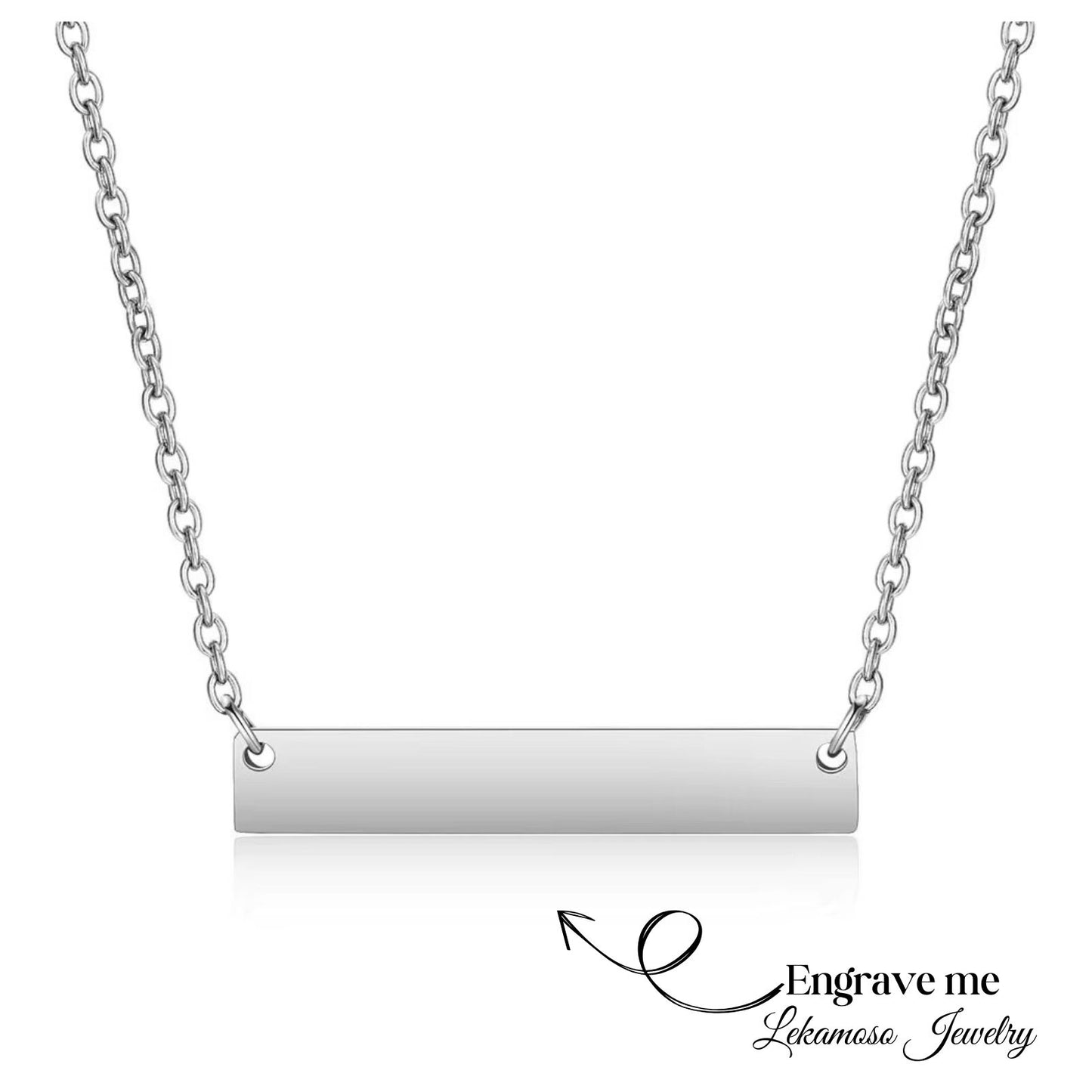 Horizontal bar necklace