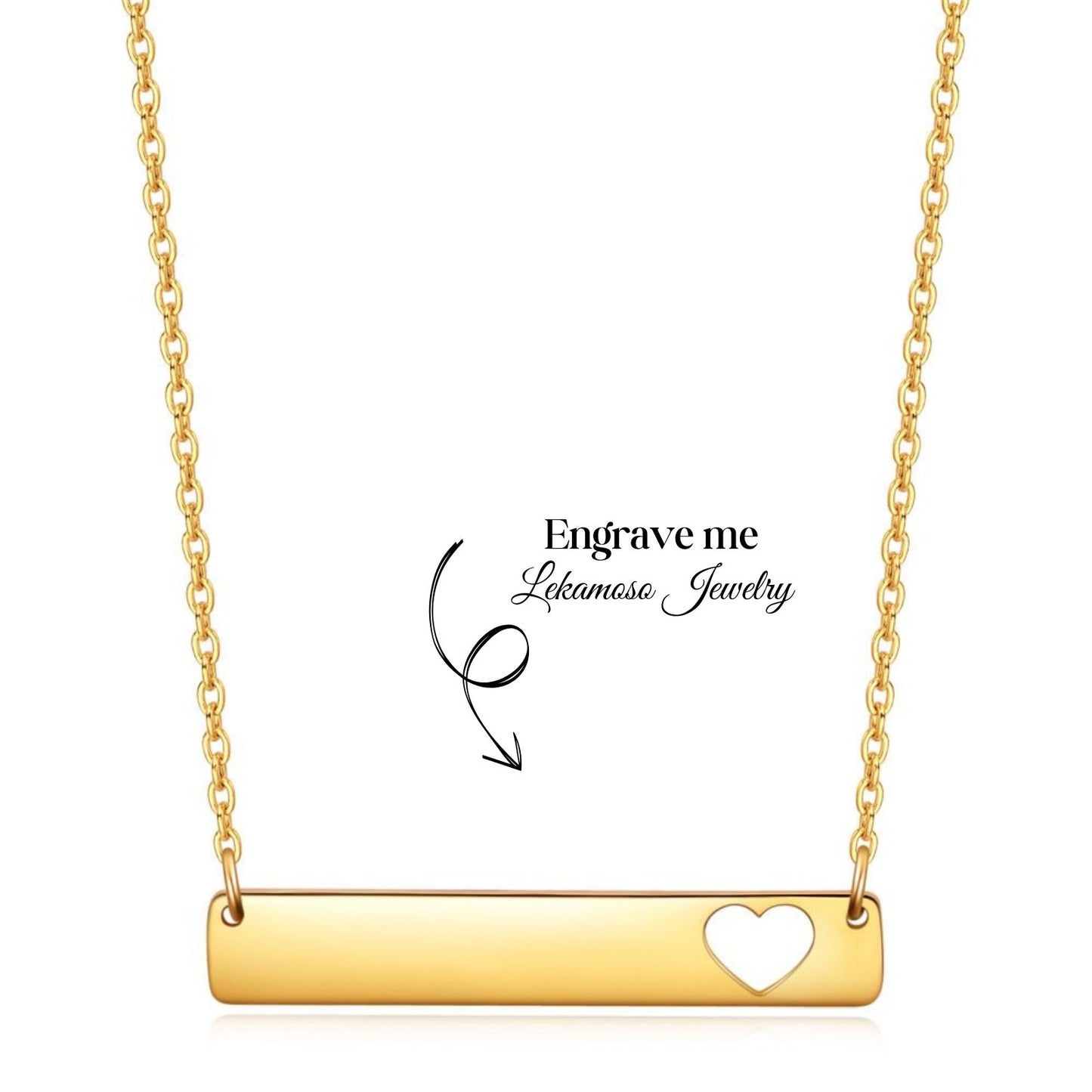 Heart Bar Necklace