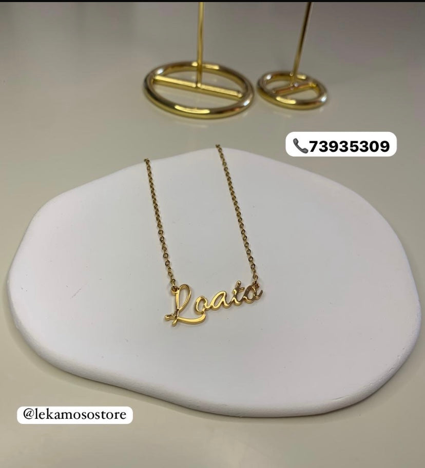 Custom name necklace