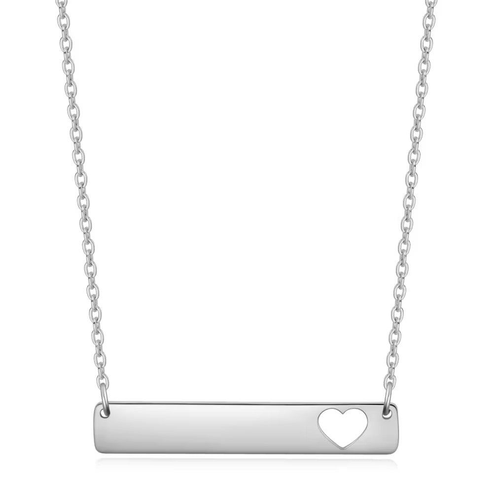 Heart Bar Necklace