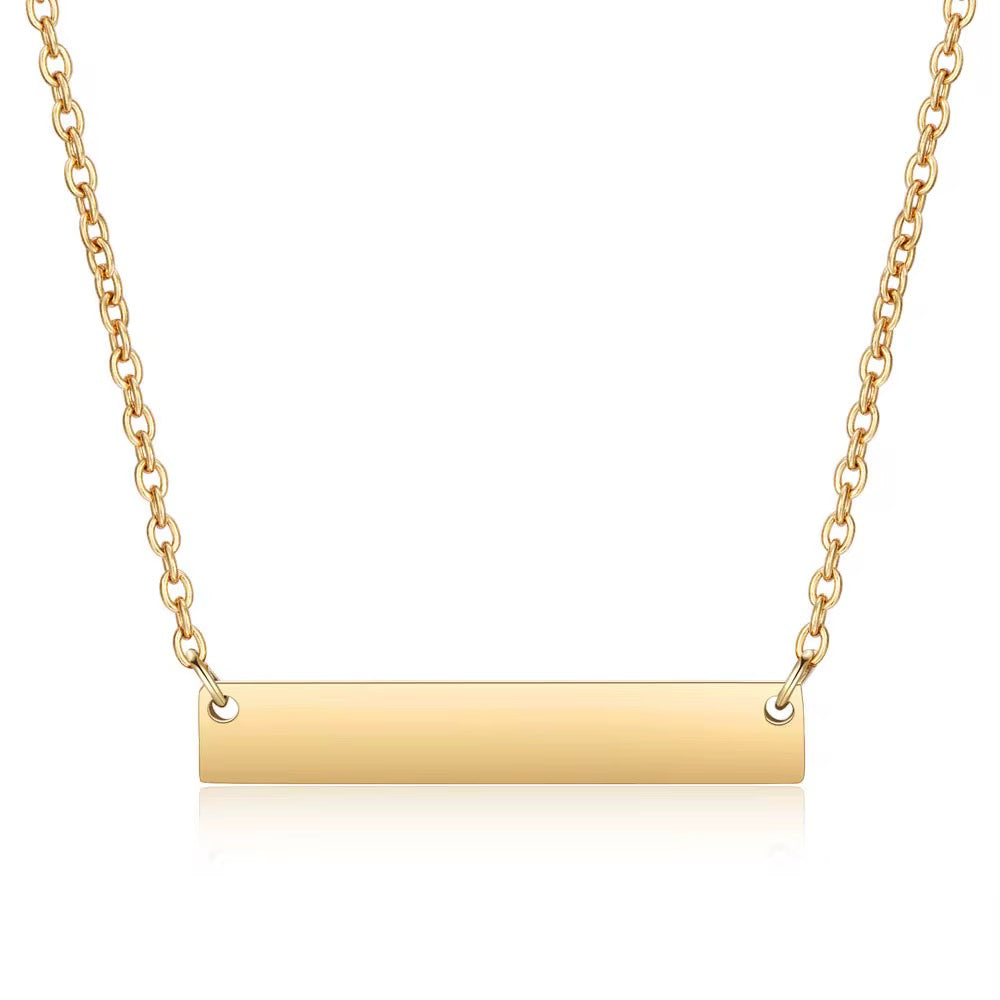 Horizontal bar necklace