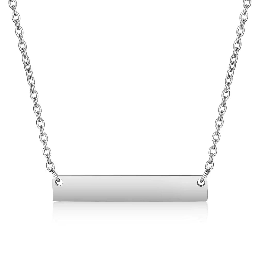 Horizontal bar necklace