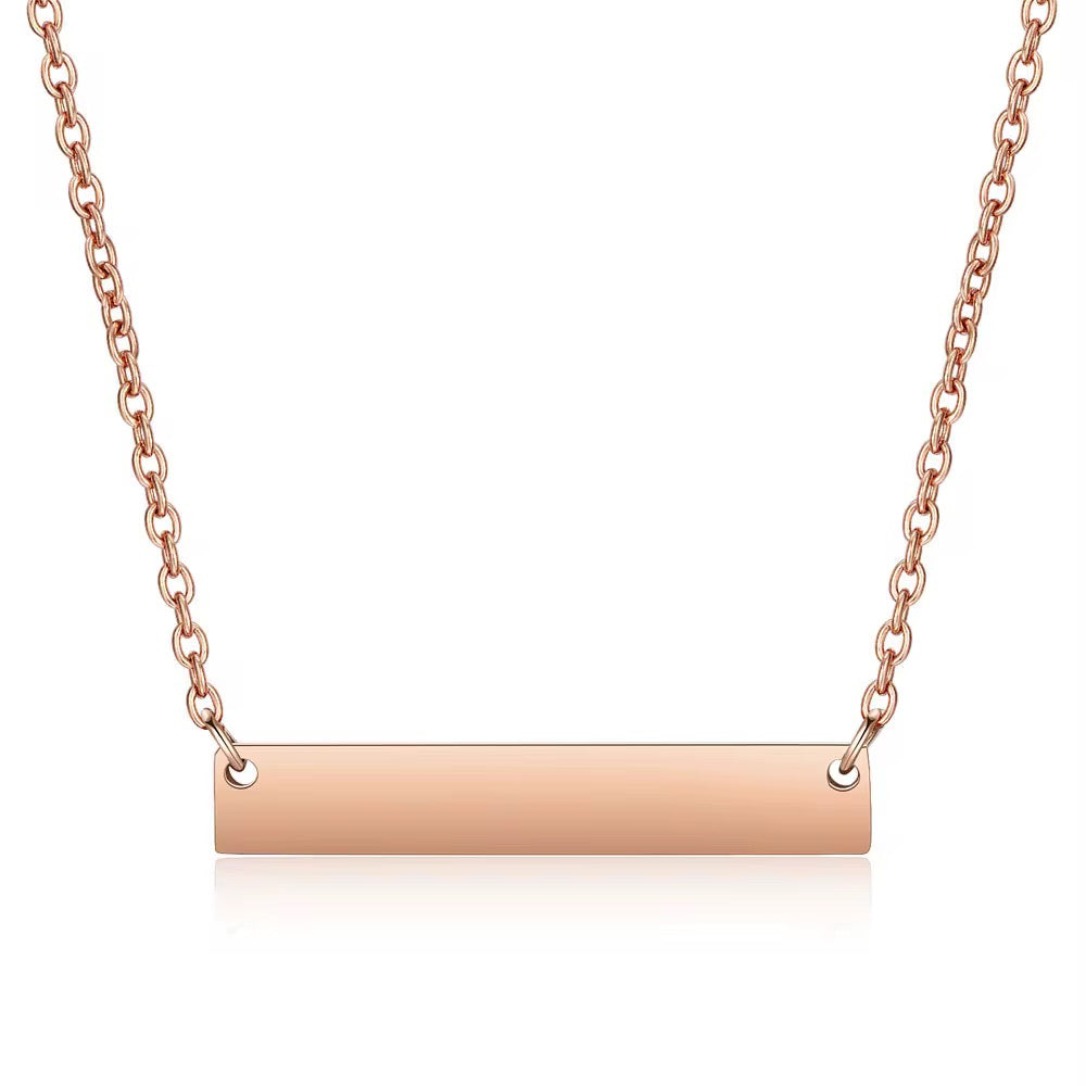 Horizontal bar necklace